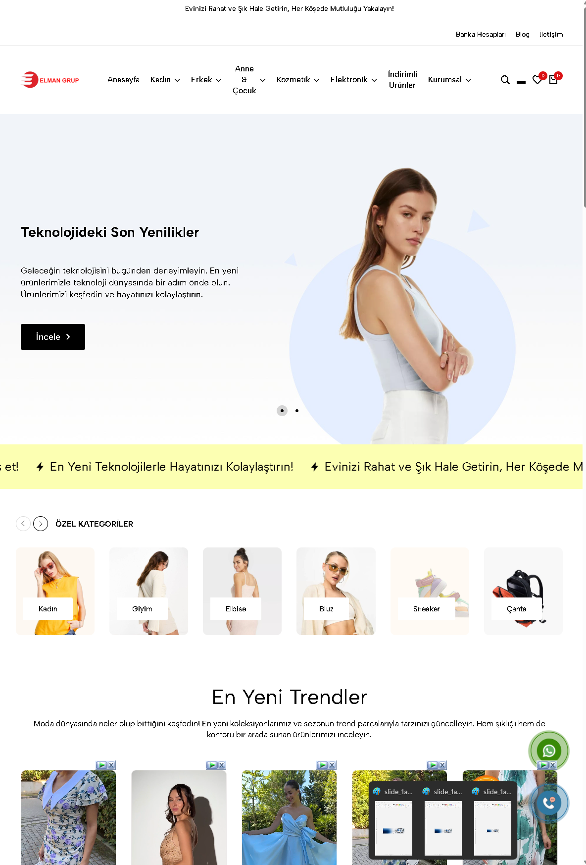 1. Paket - E-Ticaret Yazılımı